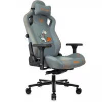 Кресло игровое Knight Craft Dragon серый экокожа крестов. металл