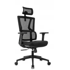 Кресло эргономичное Бюрократ MC-711N-H черный сетка/ткань с подголов. крестов. пластик