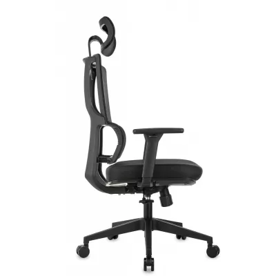 Кресло эргономичное Бюрократ MC-711N-H черный сетка/ткань с подголов. крестов. пластик