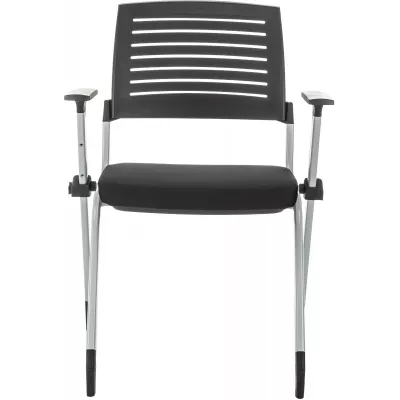 Стул Бюрократ X-Click черный на ножках металл серый