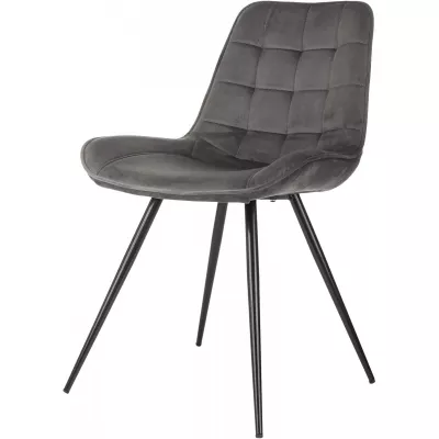 Стул для дома Бюрократ CH-K2_2 комплект 2шт т.серый Holland 18 металл черный на ножках (CH-K2_1/HL18_2)