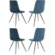 Стул для дома Бюрократ CH-K1_4 комплект 4шт синий Holland 58 металл черный на ножках (CH-K1_1/HL58_4)