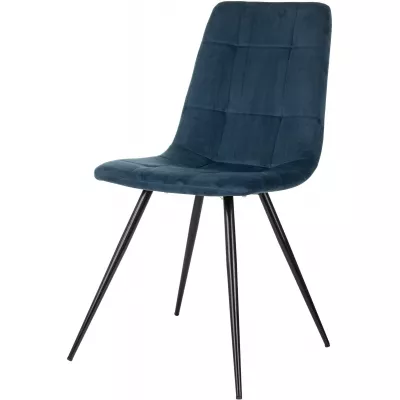 Стул для дома Бюрократ CH-K1_4 комплект 4шт синий Holland 58 металл черный на ножках (CH-K1_1/HL58_4)