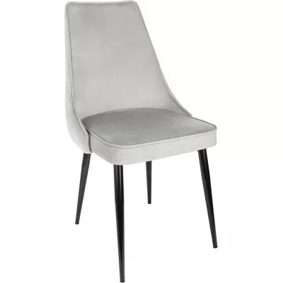 Стул для дома Бюрократ CH-K4_2 комплект 2шт св.серый Holland 09 металл черный на ножках (CH-K4_1/HL09_2)