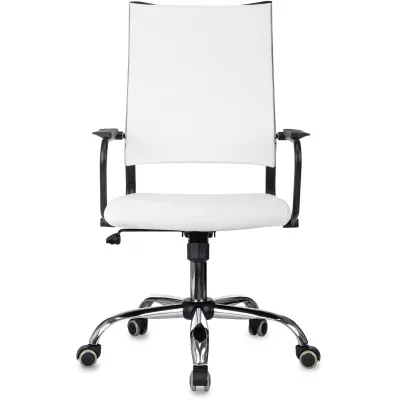 Кресло руководителя Бюрократ CH BALANCE SL Line белый экокожа крестов. металл хром