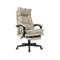 Кресло руководителя Бюрократ CH-820MSG-F бежевый 38-402 крестов. пластик подст.для ног