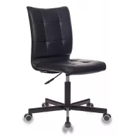 Кресло Бюрократ CH-330M черный Leather Black экокожа крестов. металл черный