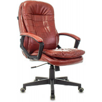 Кресло руководителя Бюрократ T-9950LT коричневый Boroko-37 экокожа крестов. пластик