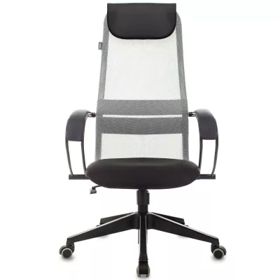 Кресло эргономичное Бюрократ CH-607 светло-серый TW-02 сиденье черный сетка/ткань с подголов. крестов. пластик
