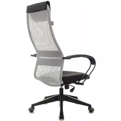 Кресло эргономичное Бюрократ CH-607 светло-серый TW-02 сиденье черный сетка/ткань с подголов. крестов. пластик
