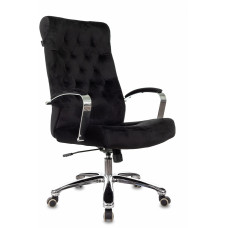 Кресло руководителя Бюрократ T-9928SL Fabric черный Holland 75 крестов. металл хром