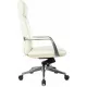 Кресло руководителя Бюрократ _Vega белый кожа с подголов. крестов. алюминий