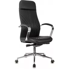Кресло эргономичное Бюрократ CH-610SL-Lux черный экокожа крестов. металл хром