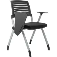 Стул Бюрократ X-Click-PP черный со столиком на ножках металл серый