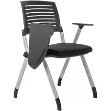 Стул Бюрократ X-Click-PP черный со столиком на ножках металл серый