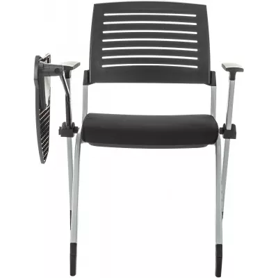 Стул Бюрократ X-Click-PP черный со столиком на ножках металл серый