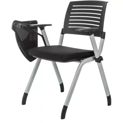 Стул Бюрократ X-Click-PP черный со столиком на ножках металл серый