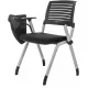 Стул Бюрократ X-Click-PP черный со столиком на ножках металл серый