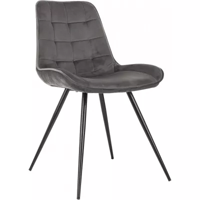 Стул для дома Бюрократ CH-K2_4 комплект 4шт т.серый Holland 18 металл черный на ножках (CH-K2_1/HL18_4)