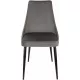 Стул для дома Бюрократ CH-K4 т.серый Holland 18 металл черный на ножках (CH-K4_1/HL18)