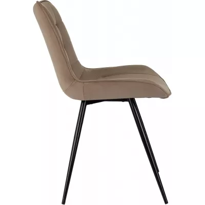 Стул для дома Бюрократ CH-K2_4 комплект 4шт св.коричневый Holland 65 металл черный на ножках (CH-K2_1/HL65_4)