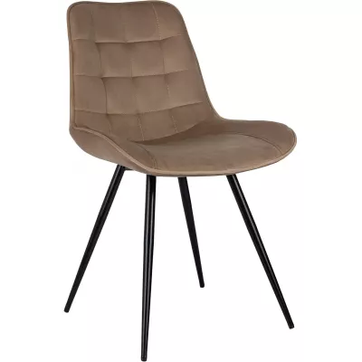 Стул для дома Бюрократ CH-K2_4 комплект 4шт св.коричневый Holland 65 металл черный на ножках (CH-K2_1/HL65_4)