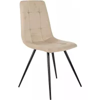 Стул для дома Бюрократ CH-K1 бежевый Holland 06 металл черный на ножках (CH-K1_1/HL07)