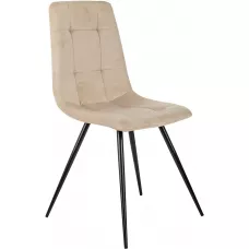 Стул для дома Бюрократ CH-K1 бежевый Holland 06 металл черный на ножках (CH-K1_1/HL07)