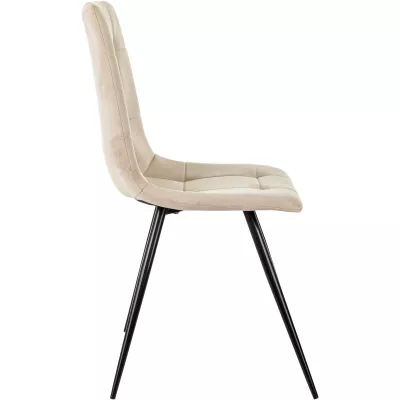 Стул для дома Бюрократ CH-K1 бежевый Holland 06 металл черный на ножках (CH-K1_1/HL07)