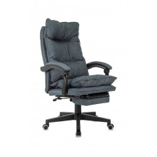 Кресло руководителя Бюрократ CH-820MSG-F синий 38-416 крестов. пластик подст.для ног