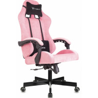 Кресло игровое Knight Terminator розовый Velvet 36 крестов. металл