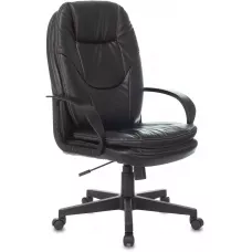 Кресло руководителя Бюрократ CH-868LT черный экокожа крестов. пластик