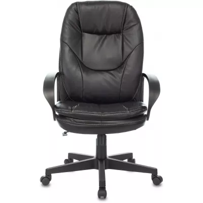 Кресло руководителя Бюрократ CH-868LT черный экокожа крестов. пластик