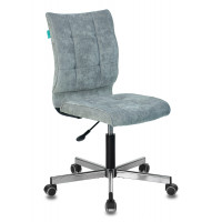 Кресло Бюрократ CH-330M серо-голубой Light-28 крестов. металл хром