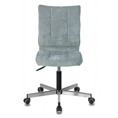 Кресло Бюрократ CH-330M серо-голубой Light-28 крестов. металл хром