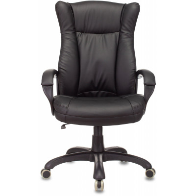 Кресло руководителя Бюрократ CH-879N черный экокожа крестов. пластик