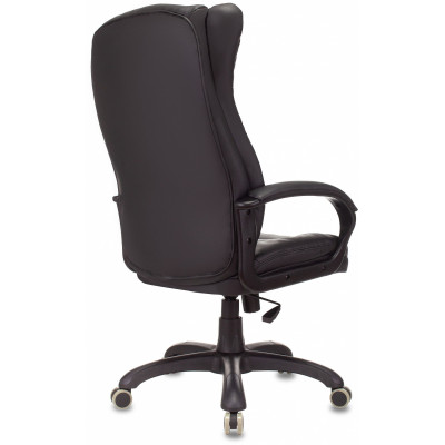 Кресло руководителя Бюрократ CH-879N черный экокожа крестов. пластик
