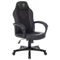 Кресло игровое Zombie Game 17 черный ткань/эко.кожа крестов. пластик