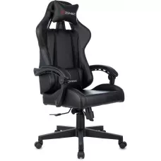 Кресло игровое Zombie GAME TETRA черный/карбон экокожа крестов. пластик