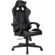 Кресло игровое Zombie GAME TETRA черный/карбон экокожа крестов. пластик