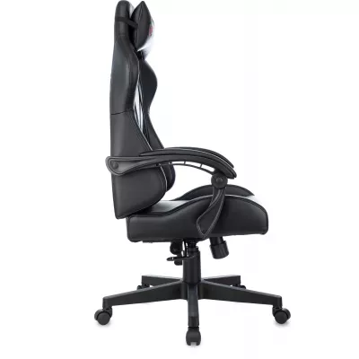 Кресло игровое Zombie GAME TETRA черный/карбон экокожа крестов. пластик