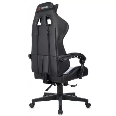 Кресло игровое Zombie GAME TETRA черный/карбон экокожа крестов. пластик