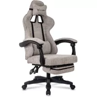 Кресло игровое Knight Lord/F бежевый Camby 20 крестов. пластик подст.для ног