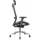 Кресло эргономичное Бюрократ MC-912-H черный сетка с подголов. крестов. металл хром