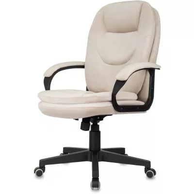 Кресло руководителя Бюрократ CH-668 светло-бежевый Holland 06 крестов. пластик