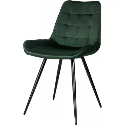 Стул для дома Бюрократ CH-K2 зеленый Holland 30 металл черный на ножках (CH-K2_1/HL30)