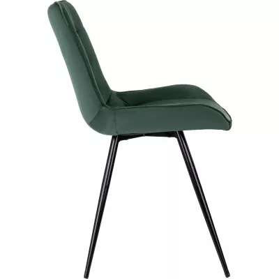 Стул для дома Бюрократ CH-K2 зеленый Holland 30 металл черный на ножках (CH-K2_1/HL30)