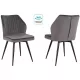 Стул для дома Бюрократ CH-K5_SP_2 с повор.мех. комплект 2шт т.серый Holland 18 металл черный на ножках (CH-K5_1/SP/HL18_2)
