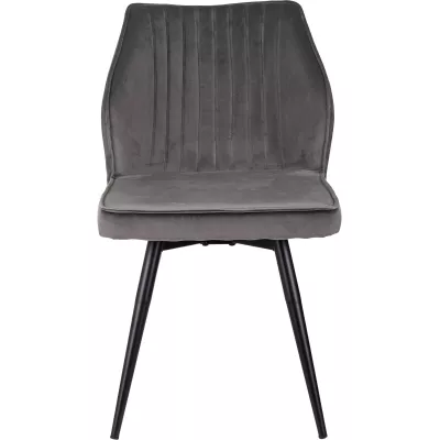 Стул для дома Бюрократ CH-K5_SP_2 с повор.мех. комплект 2шт т.серый Holland 18 металл черный на ножках (CH-K5_1/SP/HL18_2)