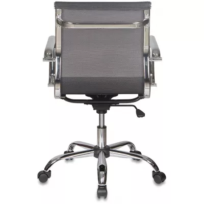 Кресло руководителя Бюрократ CH-993-Low черный M01 сетка низк.спин. крестов. металл хром